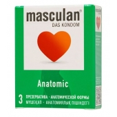 Презервативы анатомической формы Masculan Anatomic - 3 шт. - Masculan - купить с доставкой в Сыктывкаре