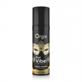Съедобный гель Dual Vibe Pina Colada с эффектом вибрации и вкусом коктейля пина колада - 15 мл. - ORGIE - купить с доставкой в Сыктывкаре