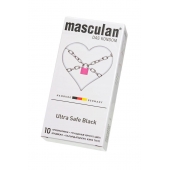 Ультрапрочные презервативы Masculan Ultra Safe Black - 10 шт. - Masculan - купить с доставкой в Сыктывкаре