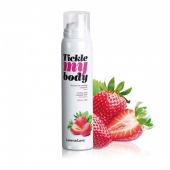 Массажная хрустящая пенка Tickle My Body Strawberry с ароматом клубники - 150 мл. - Love to Love - купить с доставкой в Сыктывкаре