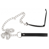Зажим для половых губ с поводком Pussy Clamp With A Leash - Orion - купить с доставкой в Сыктывкаре
