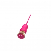 Розовый тонкий стимулятор Nipple Vibrator - 23 см. - I-MOON - купить с доставкой в Сыктывкаре