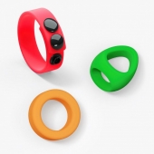 Набор из 3 разноцветных эрекционных колец Kit Neon Ring - Love to Love - в Сыктывкаре купить с доставкой