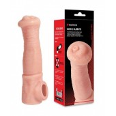 Телесная фантазийная насадка на член Cock Sleeve Size L - KOKOS - в Сыктывкаре купить с доставкой