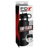 Черный мастурбатор в виде бутылки Fap Flask - Pipedream - в Сыктывкаре купить с доставкой