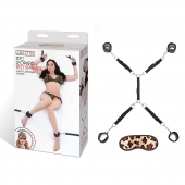 Леопардовая фиксация на матрас для рук и ног Classic Bedspreader - Lux Fetish - купить с доставкой в Сыктывкаре