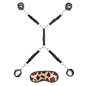 Леопардовая фиксация на матрас для рук и ног Classic Bedspreader - Lux Fetish - купить с доставкой в Сыктывкаре