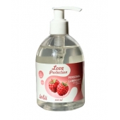 Лубрикант на водной основе Love Protection Raspberry с ароматом малины - 300 мл. - Lola Games - купить с доставкой в Сыктывкаре
