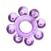 Мягкая фиолетовая гелевая насадка - Toyfa Basic - в Сыктывкаре купить с доставкой