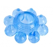 Голубая гелевая насадка-цветок - Toyfa Basic - в Сыктывкаре купить с доставкой