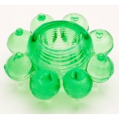 Зеленое эрекционное кольцо-цветок - Toyfa Basic - в Сыктывкаре купить с доставкой