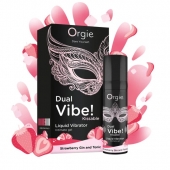 Съедобный жидкий вибратор Dual Vibe! со вкусом клубничного джина с тоником - 15 мл. - ORGIE - купить с доставкой в Сыктывкаре