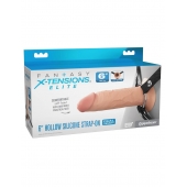 Полый страпон на ремнях 6’’ Hollow Silicone Strap-on - Pipedream - купить с доставкой в Сыктывкаре