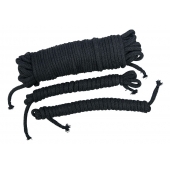 Чёрные хлопковые верёвки для бондажа - Orion - купить с доставкой в Сыктывкаре