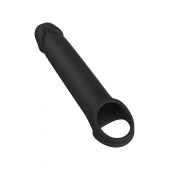 Черная насадка-удлинитель с вибрацией Vibrating Extender With Remote - Dream Toys - в Сыктывкаре купить с доставкой