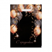 Пакет с вырубной ручкой и принтом в виде шариков (30х40 см) - Сима-Ленд - купить с доставкой в Сыктывкаре