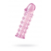 Розовая насадка на пенис с шипами - 12,5 см. - A-toys - в Сыктывкаре купить с доставкой