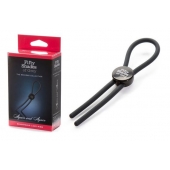 Тёмно-серое эрекционное кольцо с зажимом Again and Again Adjustable Cock Ring - Fifty Shades of Grey - в Сыктывкаре купить с доставкой