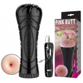 Мастурбатор-анус в колбе с 7 уровнями вибрации и выносным пультом - Baile - в Сыктывкаре купить с доставкой