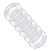 Комплект из 6 прозрачных эрекционных колец Ring Master Custom Ball Stretcher Kit - XR Brands - в Сыктывкаре купить с доставкой