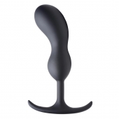 Черный массажер простаты с утяжелителями Premium Silicone Weighted Prostate Plug Large - 18,8 см. - XR Brands - в Сыктывкаре купить с доставкой