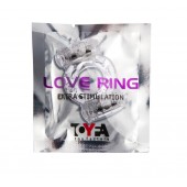 Прозрачное виброкольцо с двумя вибропульками - Toyfa Basic - в Сыктывкаре купить с доставкой