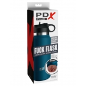 Смуглый мастурбатор-вагина в синей колбе F*ck Flask - Pipedream - в Сыктывкаре купить с доставкой