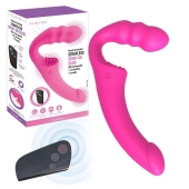 Розовый безремневой страпон Straples Strap-On Dildo - Erokay - купить с доставкой в Сыктывкаре