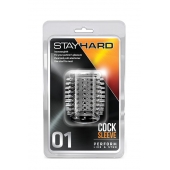 Прозрачная насадка с шипами STAY HARD COCK SLEEVE 01 CLEAR - Blush Novelties - в Сыктывкаре купить с доставкой