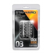 Прозрачная насадка с шипами и шишечками STAY HARD COCK SLEEVE 03 CLEAR - Blush Novelties - в Сыктывкаре купить с доставкой