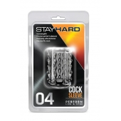Прозрачная насадка с бороздками STAY HARD COCK SLEEVE 04 CLEAR - Blush Novelties - в Сыктывкаре купить с доставкой