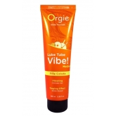 Гель с эффектом вибрации Lube Tube Vibe Medium Pina Colada - 100 мл. - ORGIE - купить с доставкой в Сыктывкаре