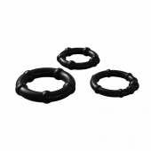 Набор из 3 черных эрекционных колец Babooom Ring Set - Adrien Lastic - в Сыктывкаре купить с доставкой