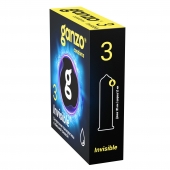 Супертонкие презервативы Ganzo Invisible - 3 шт. - Ganzo - купить с доставкой в Сыктывкаре