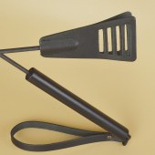 Черный кожаный стек «Сириус» - 60 см. - Sitabella - купить с доставкой в Сыктывкаре