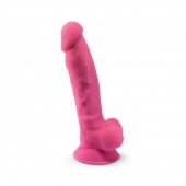 Розовый люминесцентный фаллоимиатор SILEXD Model 1 7  - 17,6 см. - Adrien Lastic купить с доставкой в интернет-магазине Orgasmix в Сыктывкаре Розовый люминесцентный фаллоимиатор SILEXD Model 1 7  - 17,6 см. - Adrien Lastic