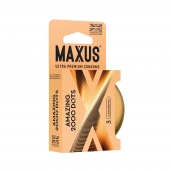 Точечные презервативы MAXUS 2000 Amazing Dots с железным кейсом - 3 шт. - Maxus - купить с доставкой в Сыктывкаре