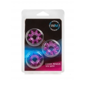 Набор из 3 лиловых эрекционных колец различной формы - Erowoman-Eroman - в Сыктывкаре купить с доставкой