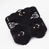 Фигурный набор для БДСМ-игр с узорами и золотистой фурнитурой - Crazy Handmade - купить с доставкой в Сыктывкаре