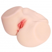 Мастурбатор-полуторс с двойным слоем материала и вибрацией Jenny Onahole Real Vagina - KOKOS - в Сыктывкаре купить с доставкой