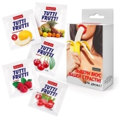 Набор из 5 саше съедобных смазок Tutti-Frutti - Биоритм - купить с доставкой в Сыктывкаре