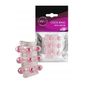 Прозрачная сквозная насадка на пенис с цветными шариками - Erowoman-Eroman - в Сыктывкаре купить с доставкой