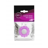 Лиловое эрекционное кольцо с 2 рядами стимулирующих шариков - Erowoman-Eroman - в Сыктывкаре купить с доставкой