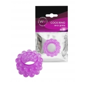 Лиловое эрекционное кольцо с 2 рядами стимулирующих шариков - Erowoman-Eroman - в Сыктывкаре купить с доставкой