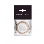 Эрекционное кольцо с бежевыми «ресничками» - Sextaz - в Сыктывкаре купить с доставкой