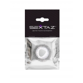 Эластичное эрекционное кольцо с длинными черными «ресничками» - Sextaz - в Сыктывкаре купить с доставкой