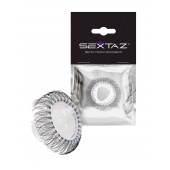 Эластичное эрекционное кольцо с длинными черными «ресничками» - Sextaz - в Сыктывкаре купить с доставкой