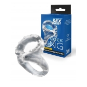 Прозрачное двойное эрекционное кольцо - Sex Expert - в Сыктывкаре купить с доставкой
