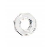 Прозрачное эрекционное кольцо в форме гайки - Sex Expert - в Сыктывкаре купить с доставкой