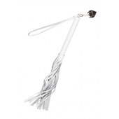 Белая кожаная плеть - 50 см. - Pecado - купить с доставкой в Сыктывкаре